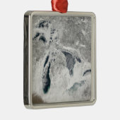 Ornement Carré Argenté Les Grands Lacs 2 (Droite)