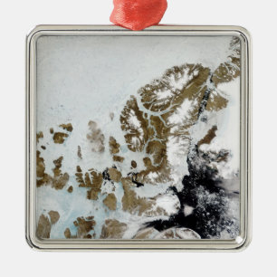 Ornement Carré Argenté Les îles 2 de la Reine Elizabeth