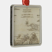 Ornement Carré Argenté Les Îles Vierges (Droite)