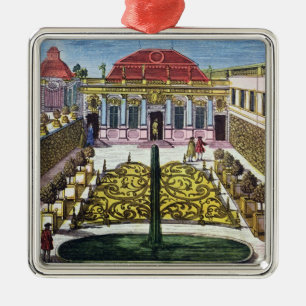 Ornement Carré Argenté Les jardins du parc de mirabelle, Salzbourg, Austr