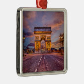 Ornement Carré Argenté Les monuments | Arc de Triomphe, Paris France (Droite)