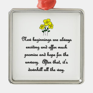 Ornement Carré Argenté les nouveaux débuts-sont-toujours-excitants-et-off