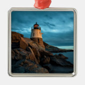 Ornement Carré Argenté Les phares | Phare de Castle Hill (Devant)
