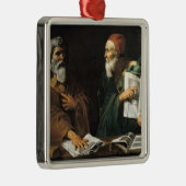 Ornement Carré Argenté Les philosophes (Droite)