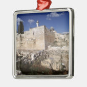 Ornement Carré Argenté L'Esplanade des mosquées (Gauche)