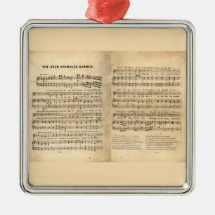 Ornement Carré Argenté L'étoile vintage a orné des textes de paillettes