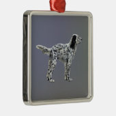 Ornement Carré Argenté Liewellin Setter (Droite)