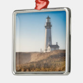 Ornement Carré Argenté Lighthouses | Yaquina Head Lighthouse (Gauche)