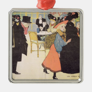 Ornement Carré Argenté L'illustration de couverture pour la "La luttent