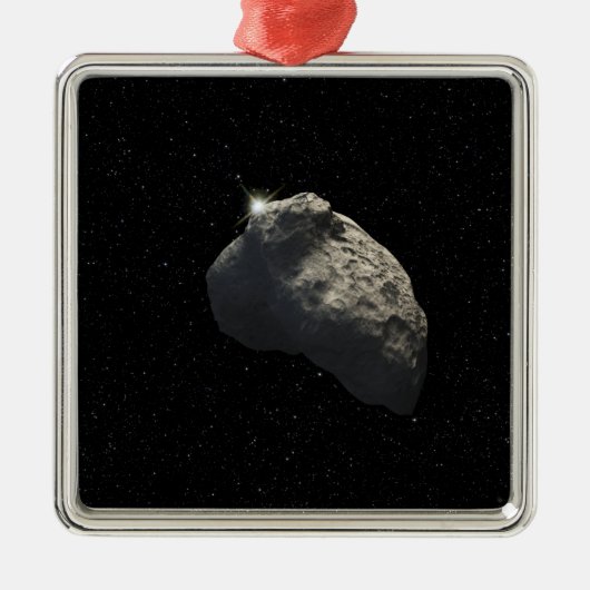 Ornement Carré Argenté L'impression d'un artiste (Devant)