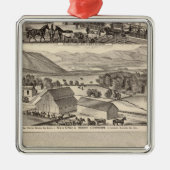 Ornement Carré Argenté Livermore, résidences de Bardellini, fermes, hôtel (Devant)