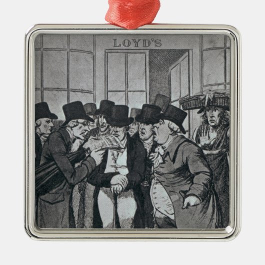 Ornement Carré Argenté Lloyds extérieur de Londres (Devant)