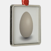 Ornement Carré Argenté l'oeuf parfait (Droite)