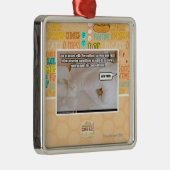 Ornement Carré Argenté Loi de la nature #45 (Droite)