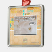 Ornement Carré Argenté Loi de la nature #45 (Gauche)