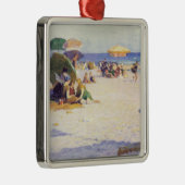 Ornement Carré Argenté Long Beach (État de New York) (Droite)