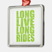 Ornement Carré Argenté Long Live Long Rides (Topo) (Gauche)