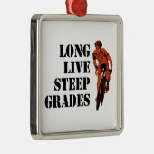 Ornement Carré Argenté Longue Vie Raide Grades Cyclisme (Droite)