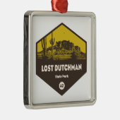 Ornement Carré Argenté Lost Dutchman State Park Arizona (Droite)