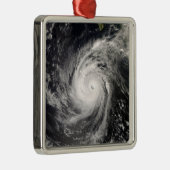 Ornement Carré Argenté L'ouragan Norbert au Mexique (Droite)