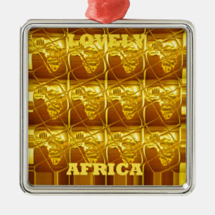 Ornement Carré Argenté Lovely Africa Africa Africa Maps conceptions Art c