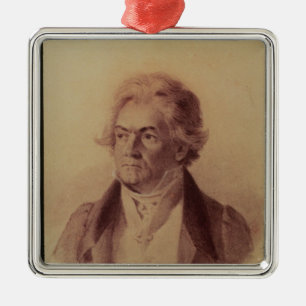 Ornement Carré Argenté Ludwig van Beethoven, 1824