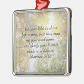 Ornement Carré Argenté Lumière Du Soleil À Travers L'Automne Sugar Maples (Gauche)