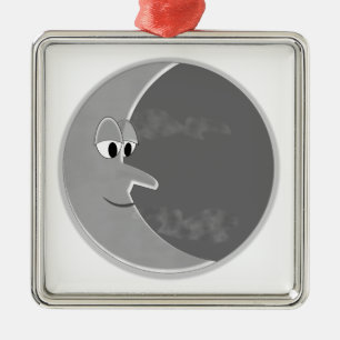 Ornement Carré Argenté Luna