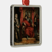 Ornement Carré Argenté Macbeth instruisant les meurtriers (Droite)