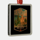 Ornement Carré Argenté Macédoine du Nord (Droite)