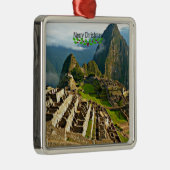 Ornement Carré Argenté Machu Picchu, Pérou (Droite)