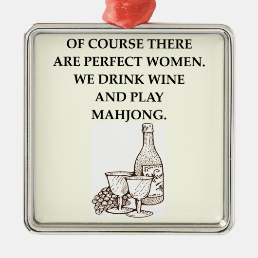 ORNEMENT CARRÉ ARGENTÉ MAHJONG (Devant)