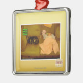 Ornement Carré Argenté Makitstop (Gauche)