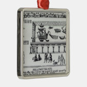 Ornement Carré Argenté Marché de Billingsgate (Droite)