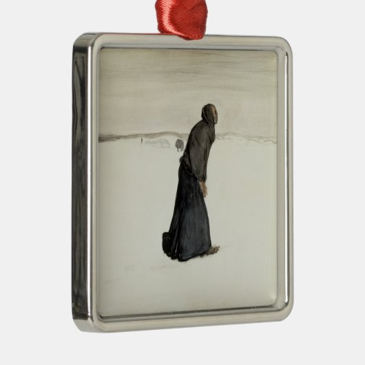 Ornement Carré Argenté Marche de la mort (par Magnus Enckell) (Droite)