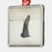 Ornement Carré Argenté Marche de la mort (par Magnus Enckell) (Gauche)