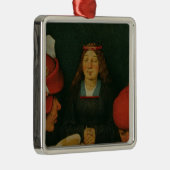 Ornement Carré Argenté Mariage rural (Droite)