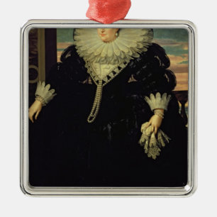Ornement Carré Argenté Marie de Medici Queen de la France, 1617