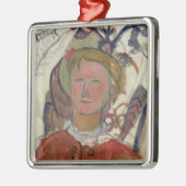 Ornement Carré Argenté Marie Vassilieff (Gauche)