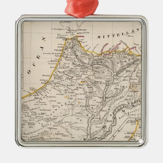 Ornement Carré Argenté Maroc (Devant)