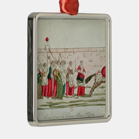 Ornement Carré Argenté Mars des femmes sur Versailles (Droite)