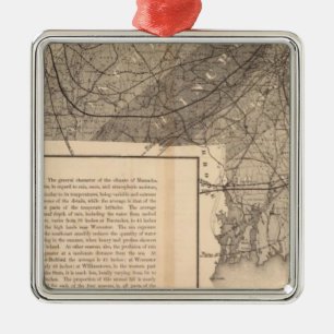 Ornement Carré Argenté Massachusetts Climatol