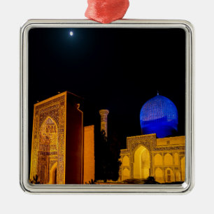 Ornement Carré Argenté Mausolée d'Amir Timur - Samarkand, Ouzbékistan