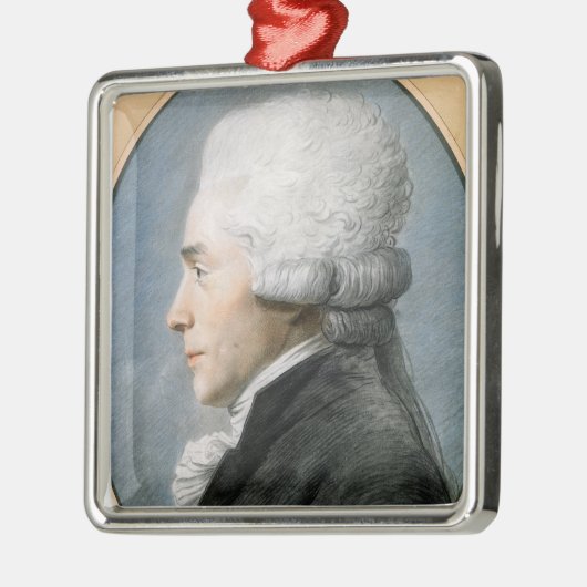Ornement Carré Argenté Maximilien de Robespierre (Gauche)