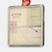 Ornement Carré Argenté McCook, Nébraska (Gauche)