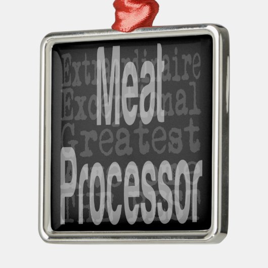 Ornement Carré Argenté Méat processor (Gauche)