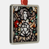 Ornement Carré Argenté Méditation en couleurs. (Droite)