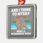 Ornement Carré Argenté Meilleur Welding Art Men Women Arc Welder Ir (Gauche)