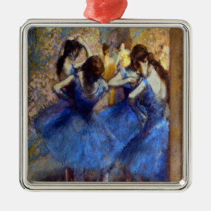 ORNEMENT CARRÉ ARGENTÉ MEILLEURS ORNAMENTS DE NOËL - DEGAS BALLERINAS DON