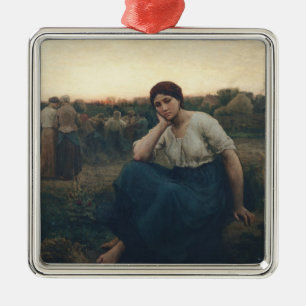 Ornement Carré Argenté Même, 1860